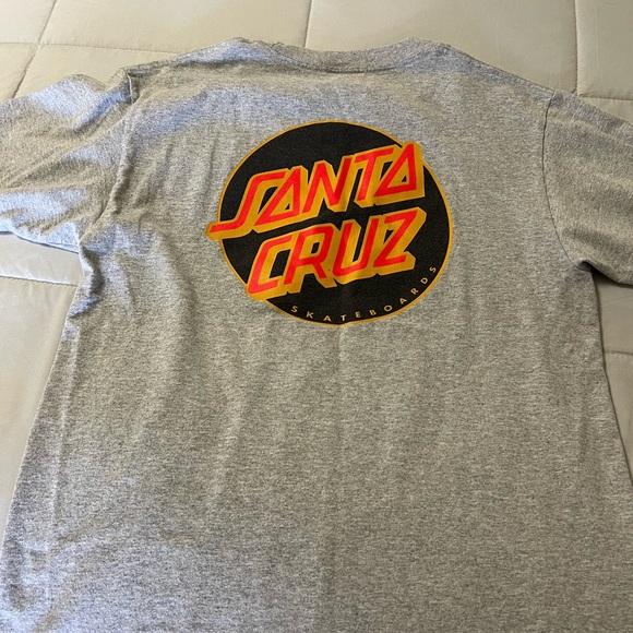 Santa Cruz Skateboards Gray Tee with Red Accents - Picture 3 of 3